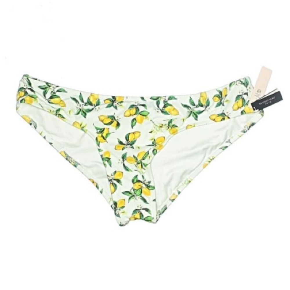 NWT! Victoria’s Secret Shirred Lemon 🍋 Graphic Print Swim Bottom Sz XL